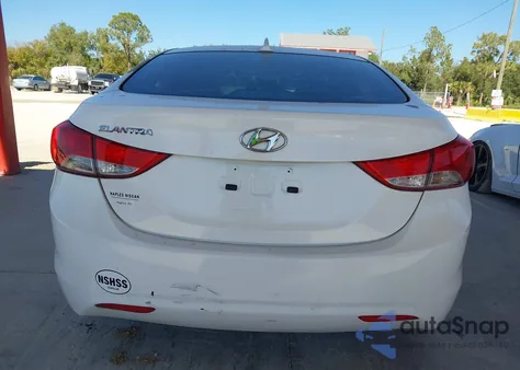 2013 Hyundai Elantra Gls from USA, damaged, VIN 5NPDH4AE7DH404255